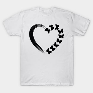 Butterflies and Heart T-Shirt